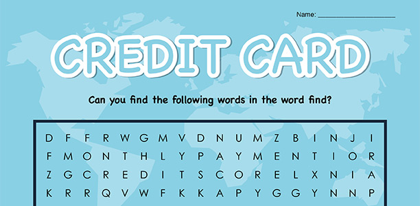 credit card activity page